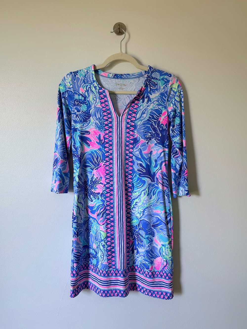 Lilly Pulitzer UPF50 Nadine Saltwater Blue Dress
